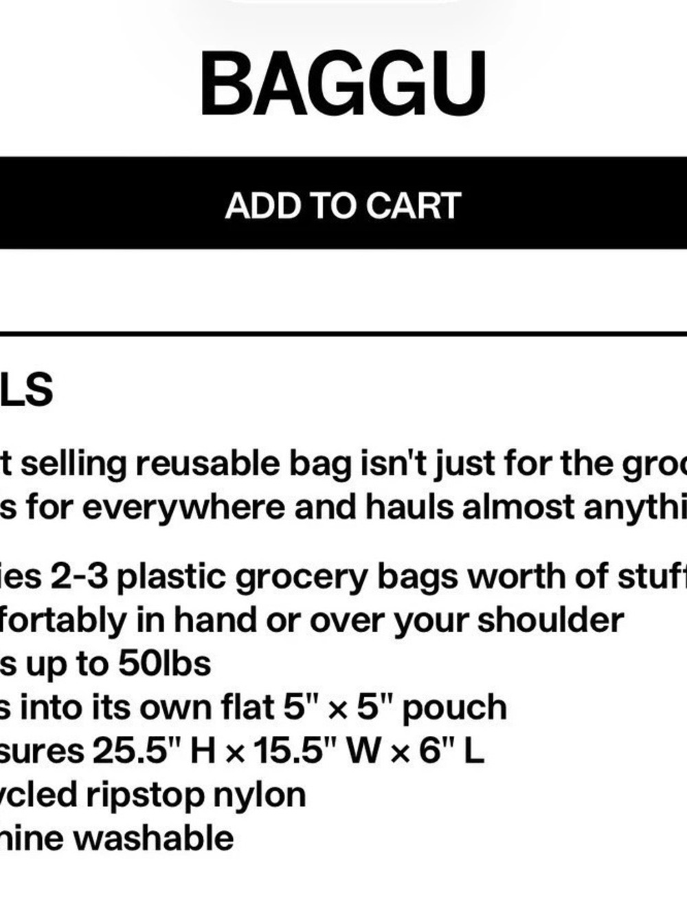 Baggu x Peanuts Standard Reusable Bag Floral Snoopy Purple & Red, New - Picture 4 of 4